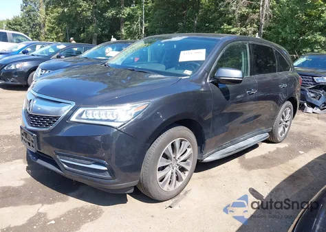 2014 Acura Mdx Technology Package from USA, damaged, VIN 5FRYD4H43EB013452